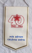 Zobrazit detail zboží: 40 výročí Osvobození Československa r 1945 - 1985 - Mír dětem celého světa   /  50 let  Základní školy v Ostravě-Zábřehu Březinová (RETRO Politické)