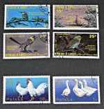 Poštovní známky : příroda - ptáci : Djibouti, Polska