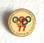 Zobrazit detail zboží: Sport : IV. Olympiáda učňovského  dorostu Ostrava 1977 (odznak-sport)