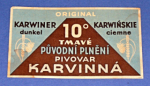 Zobrazit detail zboží: Pivovar Karviná - Karvinná (Nápojové etikety)