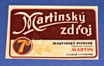 Zobrazit detail zboží: Pivovar Martin - Martinská zdroj (Nápojové etikety)