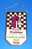 Zobrazit detail zboží: Šachy - 10. jubilejní šachový turnaj o putovní pohár MCHZ 1988 (RETRO sport - Šachy)