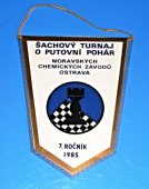 Zobrazit detail zboží: Šachy - 7. ročník - Šachový turnaj o Putovní pohár Moravských chemických závodů Ostrava 1985 (RETRO sport - Šachy)