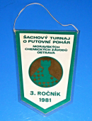 Zobrazit detail zboží: Šachy - Šachový turnaj o putovní pohár MCHZ - 3.ročník 1981 (RETRO sport - Šachy)
