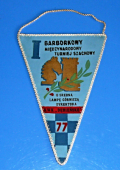 Zobrazit detail zboží: Šachy - I. Barbórkowy Miedznarodowy turniej szachowy o Srebrna lampe górnicza dyrektora KWK Debieńsko 77 (RETRO sport - Šachy)