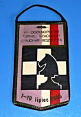 Zobrazit detail zboží: Šachy - VI. Ogolnopolski turniej szachowy o Puchar Rostocza 1-10. lipiec 1985 (RETRO sport - Šachy)