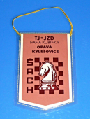 Zobrazit detail zboží: Šachy - TJ JZD Ivana Kubince Opava Kylešovice šach (světle hnědá) (RETRO sport - Šachy)