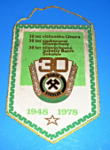 Zobrazit detail zboží: 30 let Baník Sokolov / Město Sokolov nositel Řádu práce (RETRO Hornické)