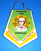 Zobrazit detail zboží: Koncern HDB Sokolov / Střední odborné učiliště koncern Hnědouhelné doly a briketárny Sokolov (Hornické vlaječky)