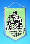 Zobrazit detail zboží: Branný den kpt.Jasioka - Havířov 1978 - OV Svazarmu Karviná (Vlaječky různé a)