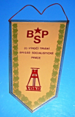 Zobrazit detail zboží: BSP -20.výročí trvání Brigád socialistické práce VOKD / PV-ROH Výstavba OKD k.p. Ostrava, nositel Řádu práce (Vlaječky různé a)
