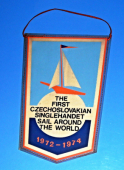 Zobrazit detail zboží: Jachting : The First Czechoslovakian Singlehandet Sail Around the World 1972-1974 / Lachema n.p.Brno Czechoslovakia (Bohumínsko - LACHEMA)