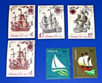 Zobrazit detail zboží: Poštovní známky : doprava - lodě : CCCP, Polska (Poštovní známky - témata)