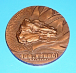 Plaketa : 100. výročí založení - 1890-1990 -  OKR Důl Antonín Zápotocký Orlová 2