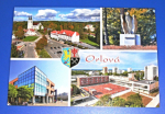 Zobrazit detail zboží: Orlová - Staré náměstí, socha orla, městká knihovna, náměstí 28.října (Místopis - Orlová)