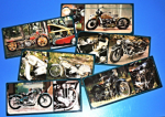 Historické motocykly - Sada 21 pohlednic