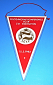 Zobrazit detail zboží: ŽDB - Celozávodní konference SČSP ŽD Bohumín 15.5.1982 (Provozy, politika)