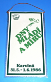 ŽDB - Štafetový běh Bohumín-Karviná / SSM Dny mládí a míru, Karviná 31.5.-1.6.1986