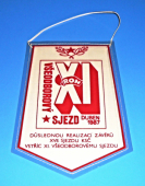 OKR - Důl Doubrava k.p. Orlová-Doubrava, nositel Řádu republiky a Řádu práce / XI. všeodborový sjezd ROH - duben 1987