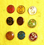 hornické : DJF (malé-mini odznaky)