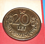 20 let osvobození ČSSR - Za politickou práci při budování socialismu