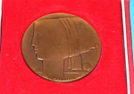 Bronzová plaketa - Ústřední výbor Národní fronty 1918-ČSSR-1968