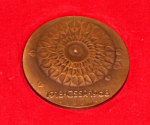 Bronzová plaketa - Ústřední výbor Národní fronty 1918-ČSSR-1968