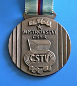 Zobrazit detail zboží: Stříbrná medajle Mistrovství ČSSR - ČSTV (Sportovní)