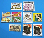 Zobrazit detail zboží: Poštovní známky : příroda - kočky : Guinea, Manama, Cuba, Vietnam, Československo, Magyar (Poštovní známky - témata)