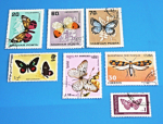 Zobrazit detail zboží: Poštovní známky : příroda - motýle : Cuba, Bulgaria, Kampuchea, Belize, Magyar (Poštovní známky - témata)