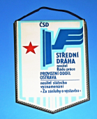 ČSD - 100 let trati Studénka-Štramberk 1881-1981 / ČSD - Střední dráha, nositel Řádu práce - Provozní oddíl Ostrava