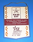 ČSD - Provozní oddíl Ostrava, nositel Řádu práce- Za splnění úkolů 8.pětiletky / XVII. sjezd KSČ - konference stranického výboru KSČ při PO ČSD Ostrava