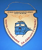 Zobrazit detail zboží: ČSD - Lokomotivní depo Ostrava , nositel vyznamenání Za zásluhy o výstavbu / 15.ročník Memoriálu Antonína Havránka, ZV ROH Lok.dopa Ostrava (RETRO Doprava)