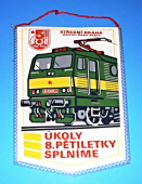 Zobrazit detail zboží: ČSD -Střední dráha, nositel Řádu práce,  provozní oddíl Ostrava / Úkoly 8.pětiletky splníme (RETRO Doprava)