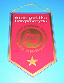 Zobrazit detail zboží: OKE - Ostravsko-karvinské elektrárny k.p.Ostrava - Energetika krev průmyslu / Odborné učiliště OKE (Hornické vlaječky b)
