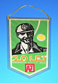 Zobrazit detail zboží: OKR - Důl A.Zápotocký - 20 let odborného učiliště dolu AZ (Hornické vlaječky b)