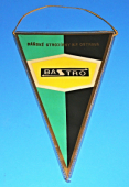 Zobrazit detail zboží: BASTRO - Báňské strojírny n.p .Ostrava / Odborné učiliště Banské strojírny n.p. Ostrava (Hornické vlaječky b)
