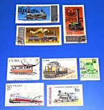Zobrazit detail zboží: Poštovní známky : doprava - vlaky : CCCP, Cuba, Polska, Nicaragua, Romana (Poštovní známky - témata)