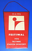 Zobrazit detail zboží: Festiwal 1974 Trzyniec stadion sportovy 23.6.1974 / Polski zwiazek kulturalno-oswiatowy w CSRS osznaczony Orderem pracy (RETRO Třinecko)