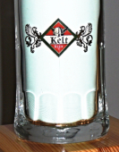 Skleněný krígl s nápisem : KELT Bier
