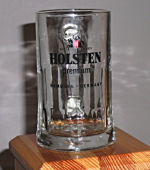 Zobrazit detail zboží: Skleněný krígl s nápisem : HOLSTEN Premium, Hamburg - Germany seit 1879 (Krígly)